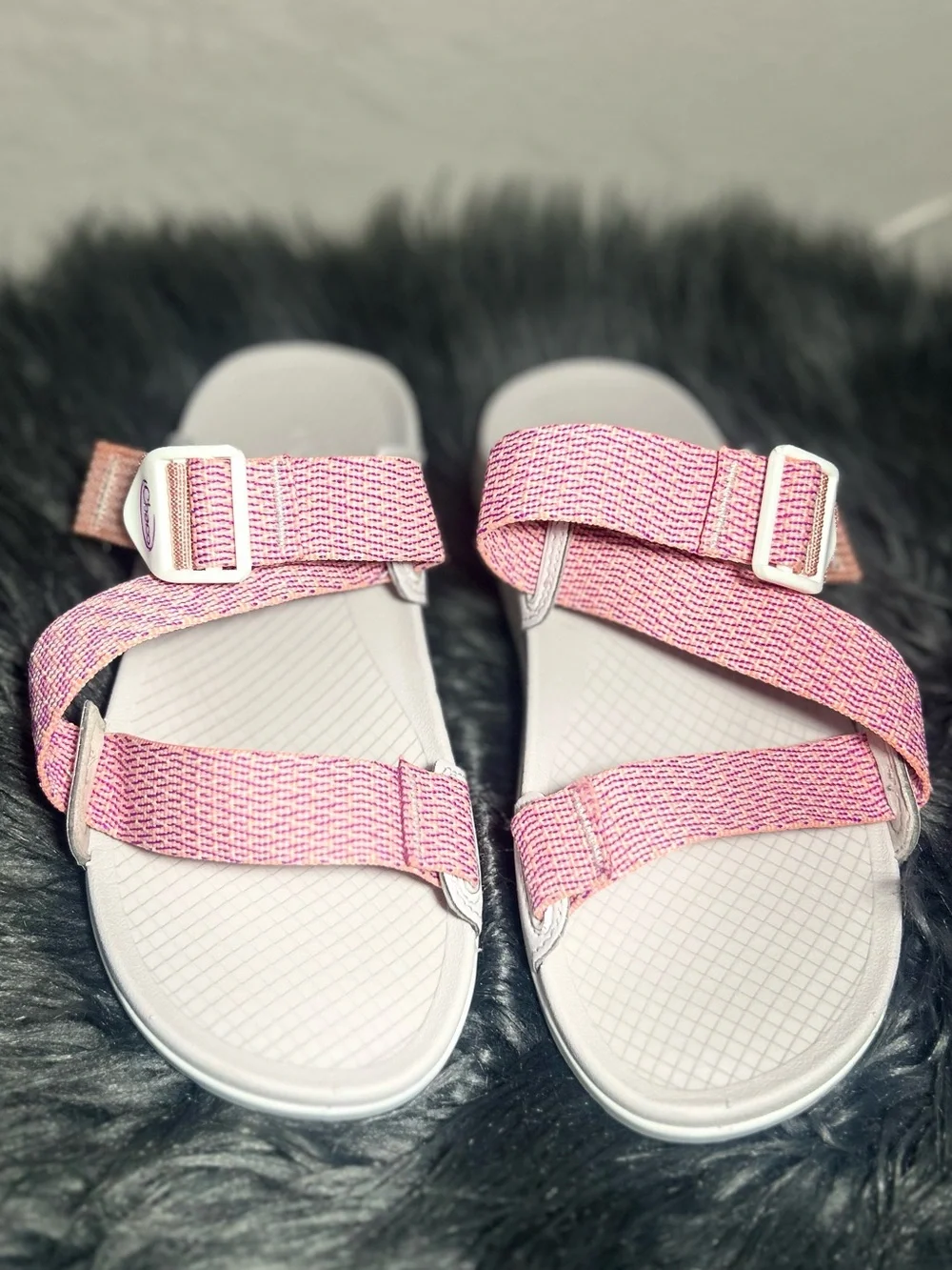 Chaco Lowdown Slide Women's Pink & Coral Slide Sandal Size 6